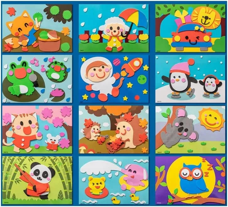 3D Sticker Puzzles (12 Sheets)